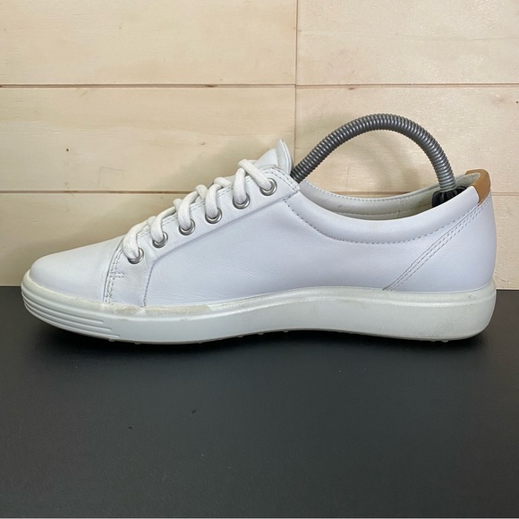 Ecco Soft 7 Sneakers White Leather Women's Size 10 Shoes EU41 - Picture 2 of 11